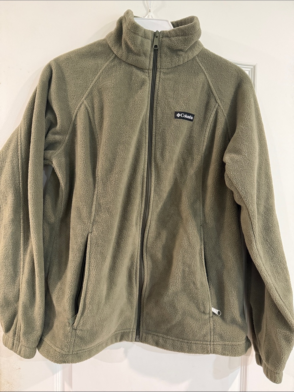 Columbia Olive Green Full Zip Fleece